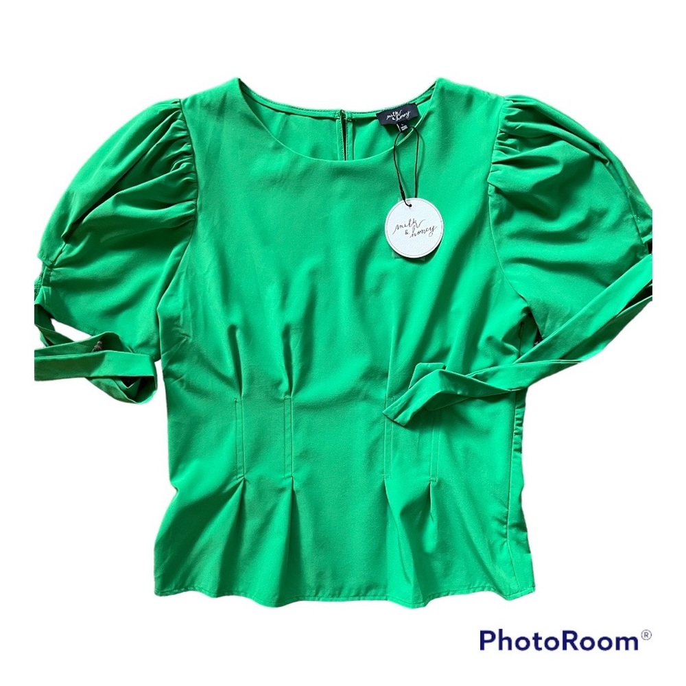 Milk and Honey green top